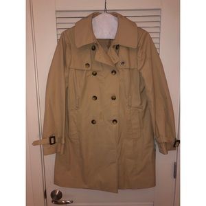 SOLD: J. Crew Pleated Collar Trench Coat 14